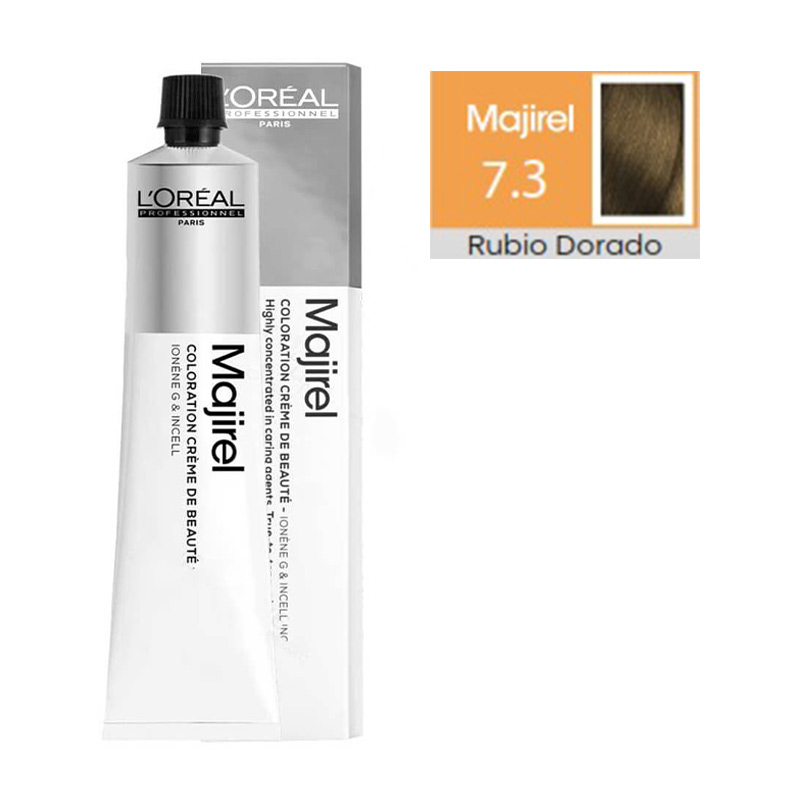 LOREAL MAJIREL tintura permanente rubio dorado 7.3 50gr Perfumería